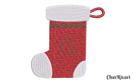 Motif botte de Noël